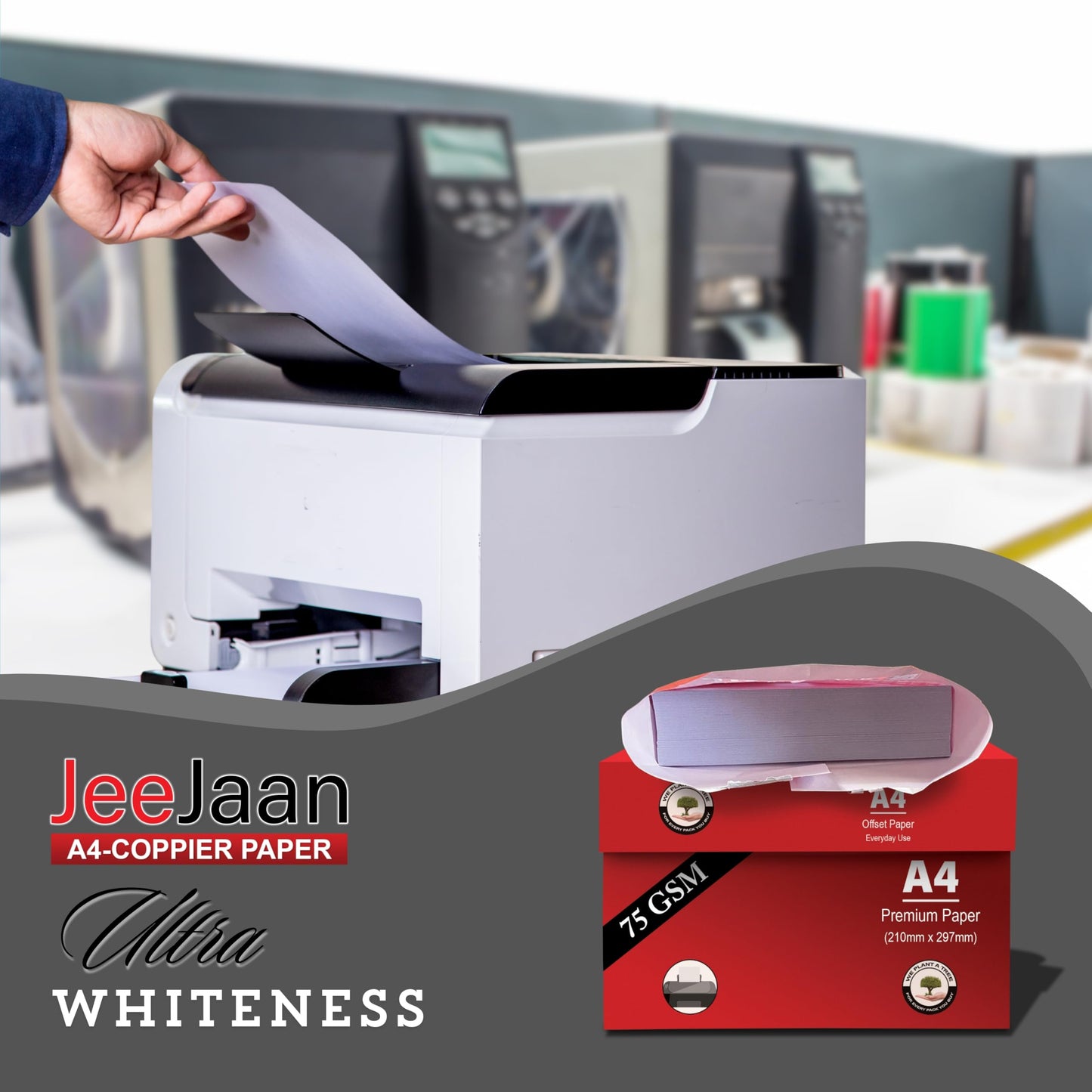 - JeeJaan® 1000 Sheets Value Multipurpose Copier Paper -