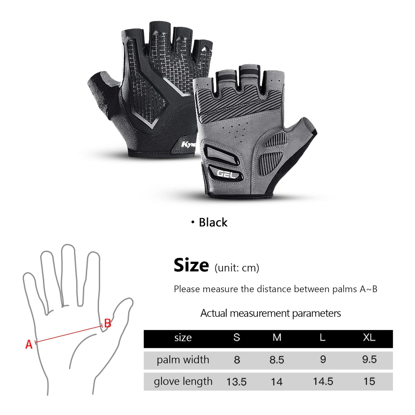 - KynciLOR Cycling Gloves | Bike Gloves for Men | Breathable Fingerless Mountain Bike Gloves -