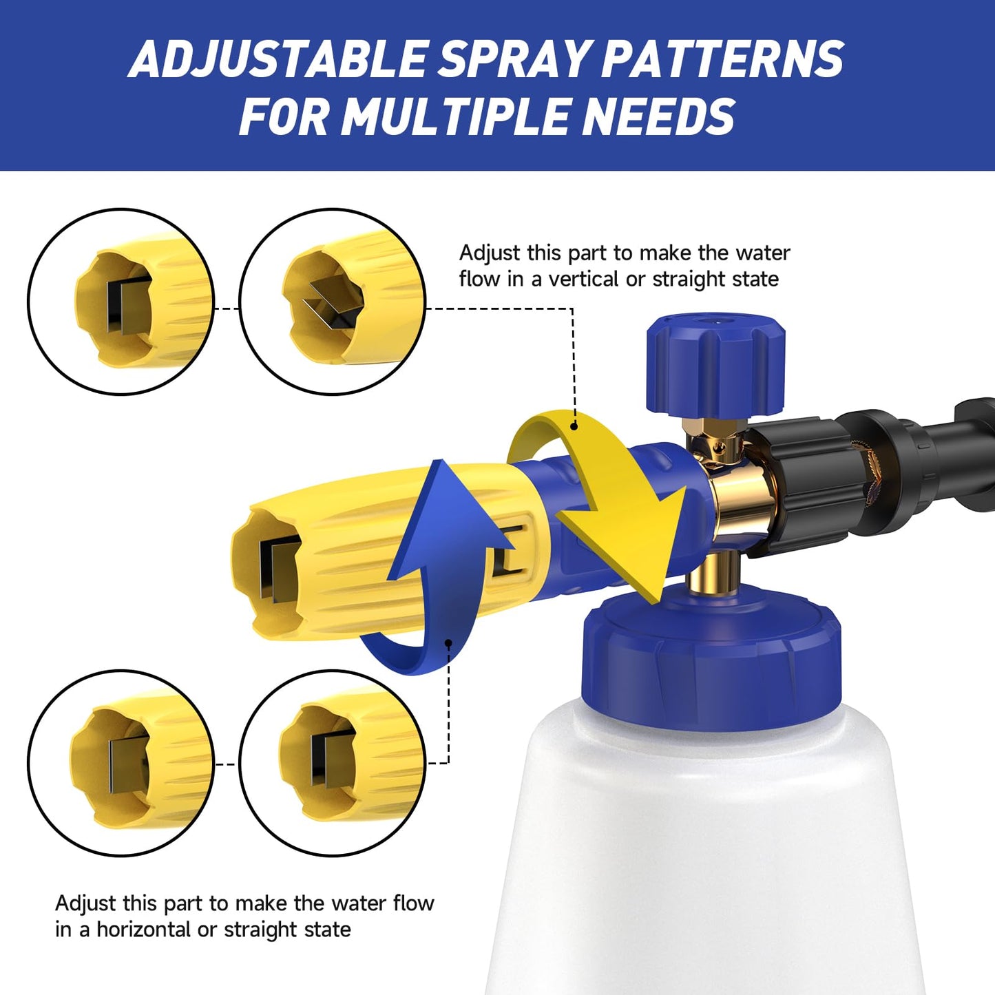 - Foam Cannon | 1L Snow Foam Lance For Karcher | Power Wash Foam Nozzle -
