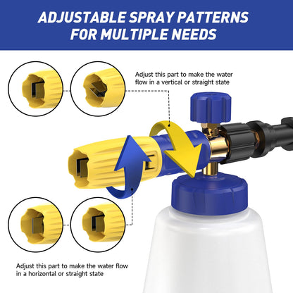 - Foam Cannon | 1L Snow Foam Lance For Karcher | Power Wash Foam Nozzle -