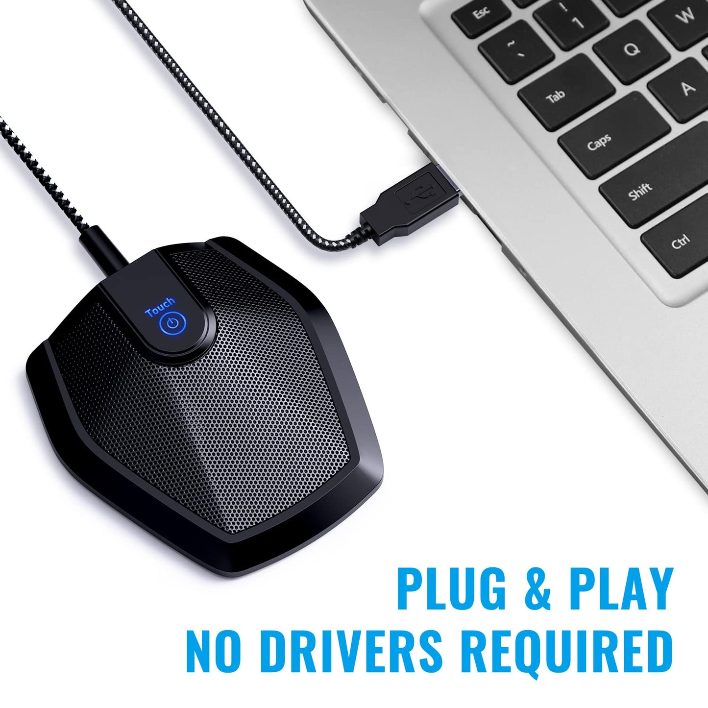 - TONOR USB Conference Microphone | Omnidirectional Boundary Condenser | PC Microphone -