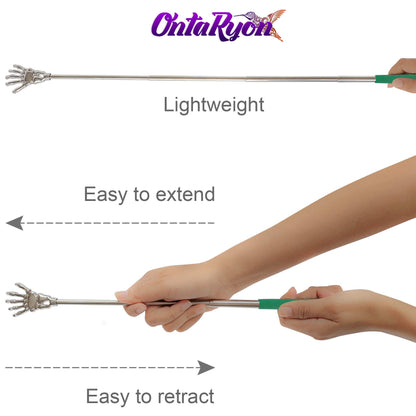 - OntaRyon Telescopic Back Scratcher | Novelty Gifts for Men & Women | Portable Handheld Massage Stick -