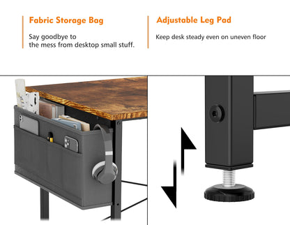 - HOMIDEC L Shaped Desk 100CM Computer Desk | Study Office Desk | Gaming Desk -