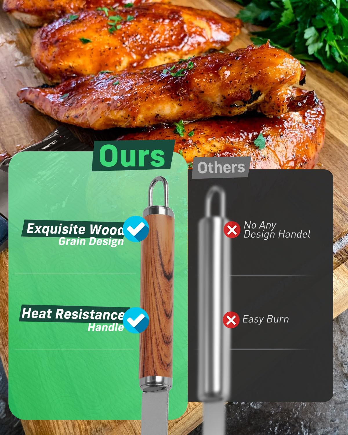 - Lulizar BBQ Tools Set | 7-in-1 | Storage Bag | Stainless Steel Grill Tool Set -