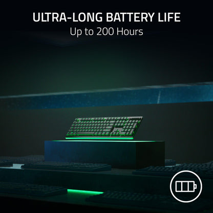 - Razer DeathStalker V2 Pro | Wireless Low-Profile Optical Gaming Keyboard | Wireless | Bluetooth 5.0 | UK Layout | Black -
