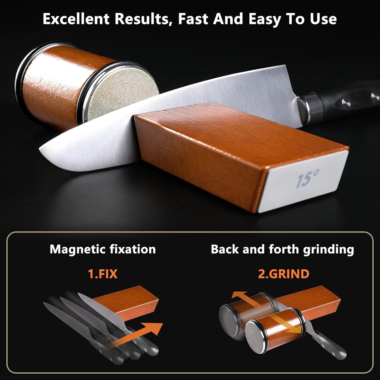 - Rolling Knife Sharpener for Kitchen Knives | Rolling Knife Sharpening | Knife Sharpener Tool Kit -