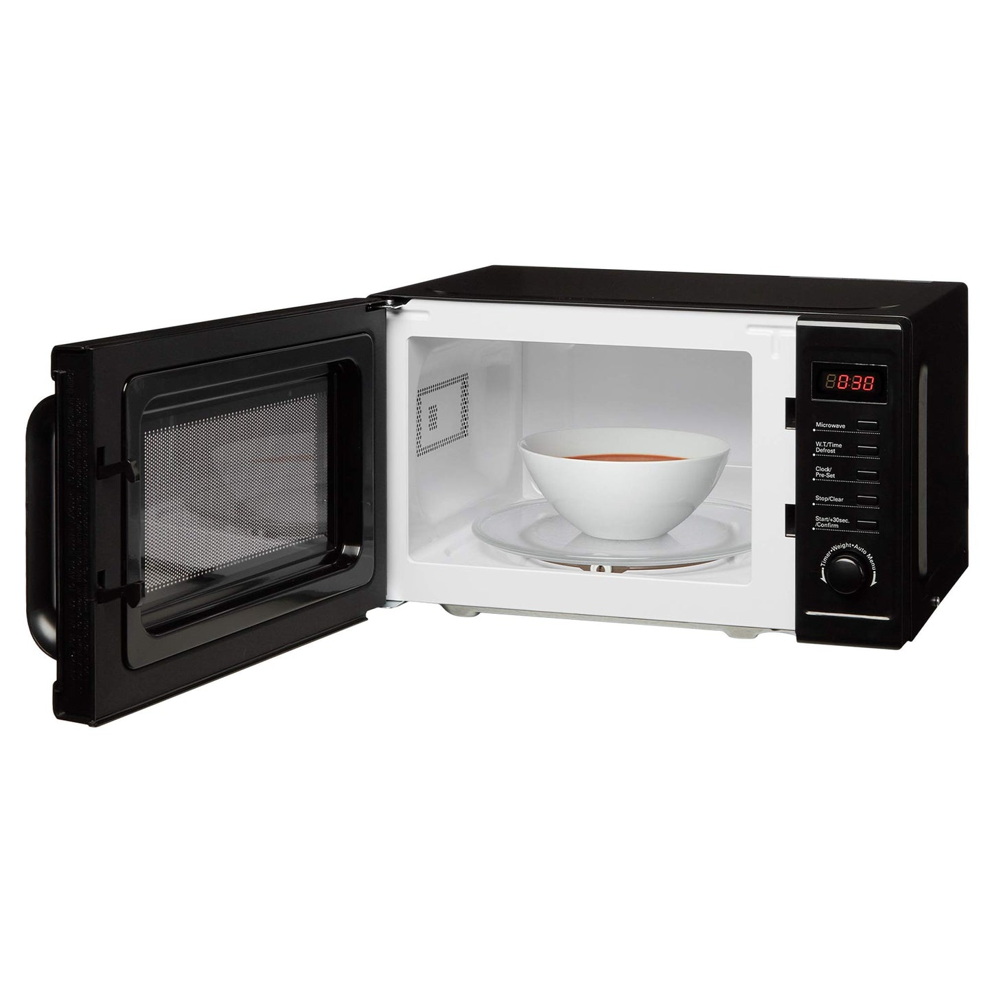 Cookology CFSDI20LBK 800W Freestanding Microwave - Digital Microwave with 20 Litre Capacity and 25cm Turntable - Features Weight and Time Quick Defrost Setting - 8 Cooking Functions - Black