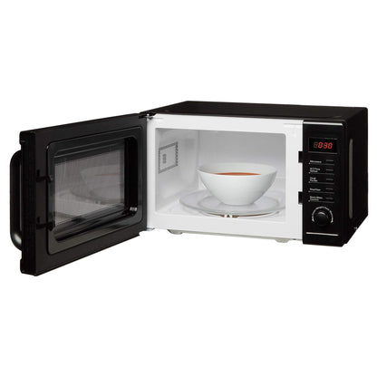 Cookology CFSDI20LBK 800W Freestanding Microwave - Digital Microwave with 20 Litre Capacity and 25cm Turntable - Features Weight and Time Quick Defrost Setting - 8 Cooking Functions - Black