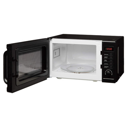 Cookology CFSDI20LBK 800W Freestanding Microwave - Digital Microwave with 20 Litre Capacity and 25cm Turntable - Features Weight and Time Quick Defrost Setting - 8 Cooking Functions - Black