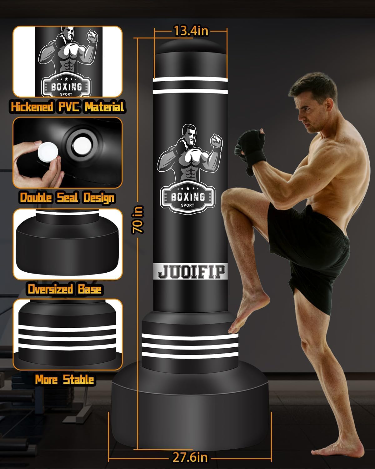 - Boxing Bags for Adults | 180cm Heavy Free Standing Punch Bag -