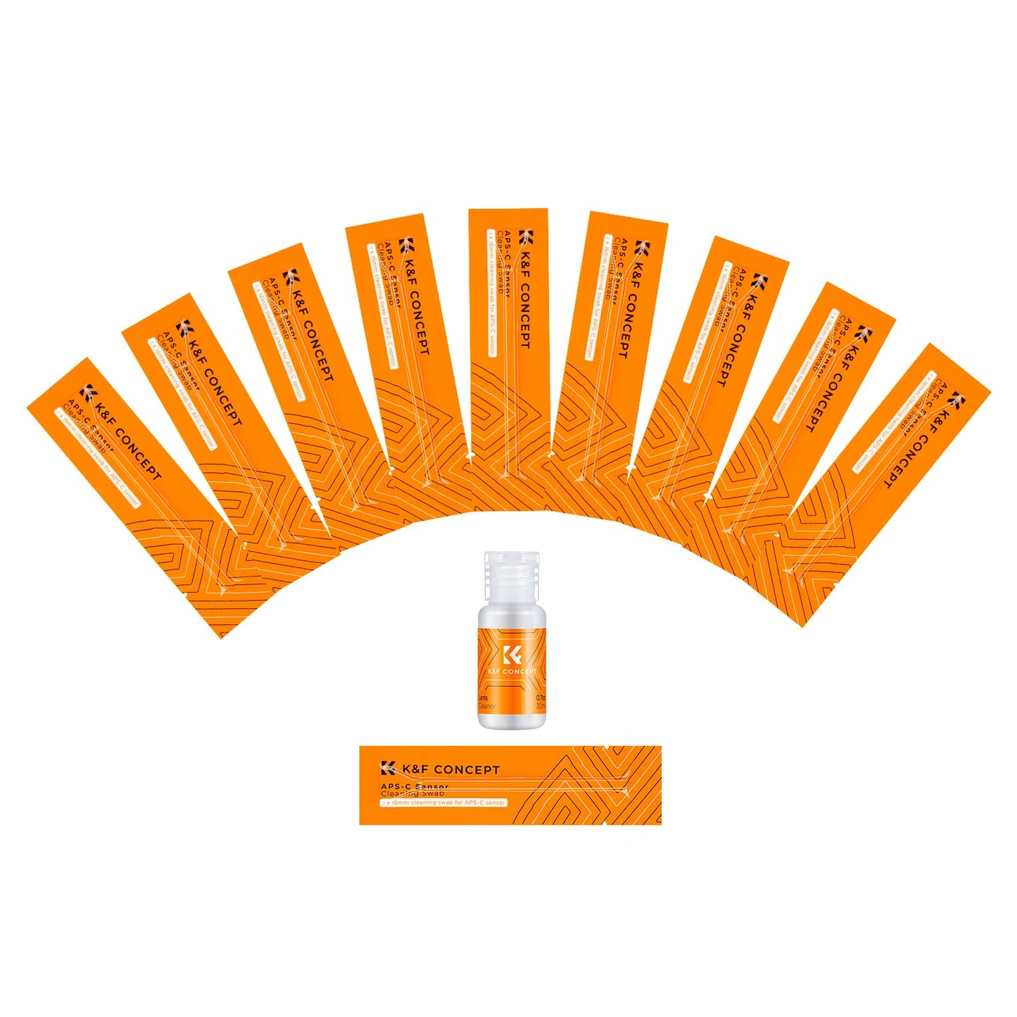 - K&F Concept 24mm Full Frame Sensor Cleaning Swab*10  | 20ml Sensor Cleaner -