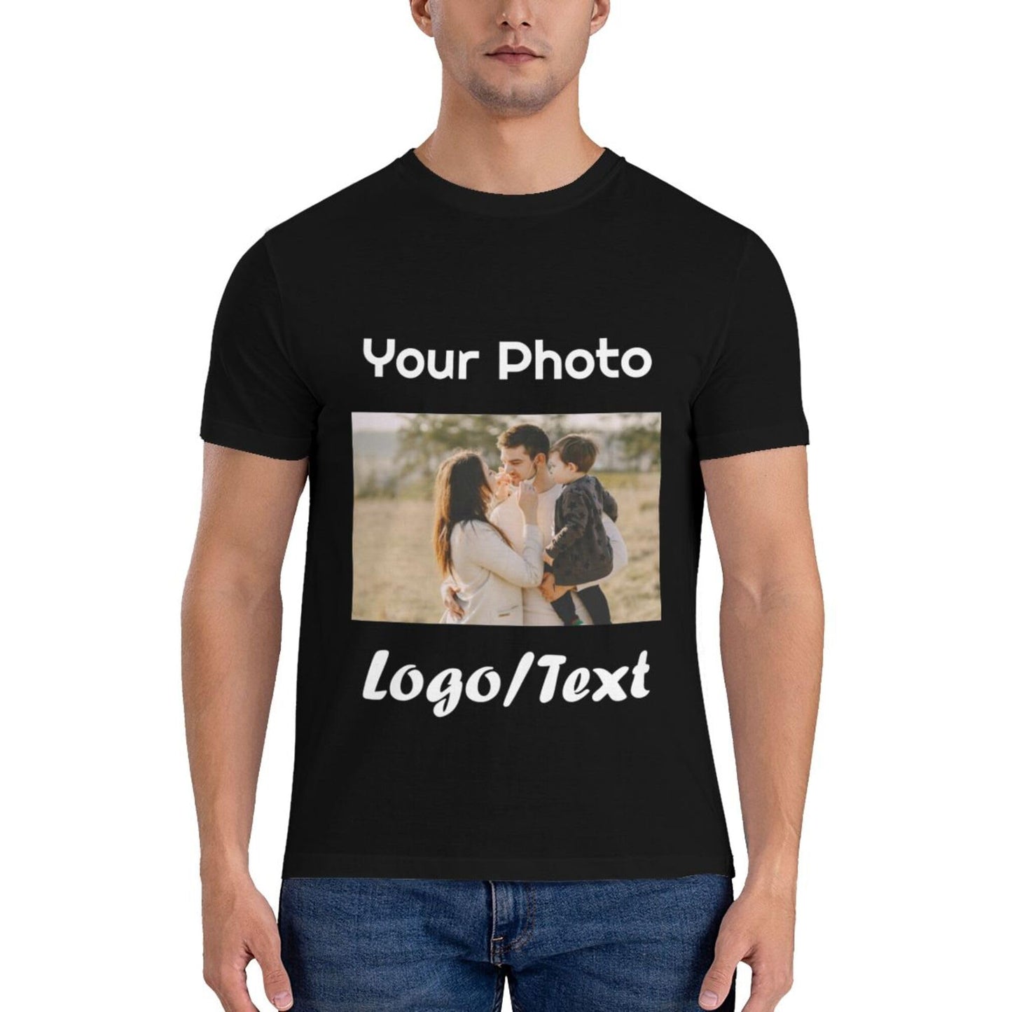 - Personalised T-Shirts for Men | Customised Short Sleeve Tee Shirts with Photo/Logo -