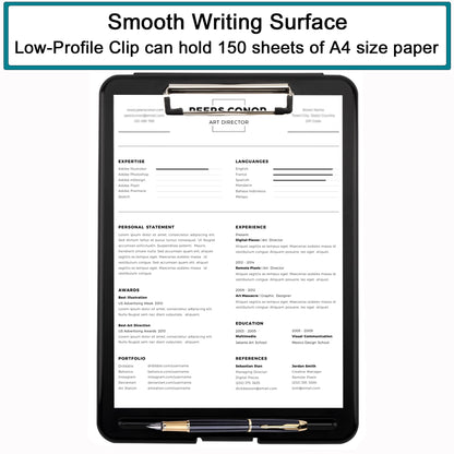 - Pechor Clipboard A4 | Clip Board Plastic with Storage -