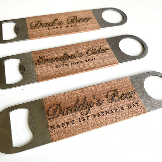-  Personalised Engraved Stainless Steel Bottle Opener -
