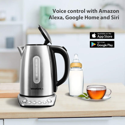 - Smart Kettle by WeeKett | Voice control with Amazon Alexa |Google & Siri -