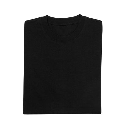 Custom T Shirts Personalized Add Your Photo Text Ultra Soft for Men Women, Front & Back Print Heavy Cotton Short Sleeve T Shirt Black