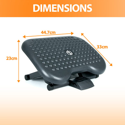 - ZENO Foot Rest | 3 Height Adjustable | Under Desk Foot Rest