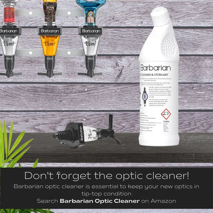 Barbarian 4/6 Bottle Optics for Spirits - Bar Butler Shot Measure Bracket Alcohol Wine Upside Down Drink Dispenser Home bar Garage Man cave (4 Bottle)