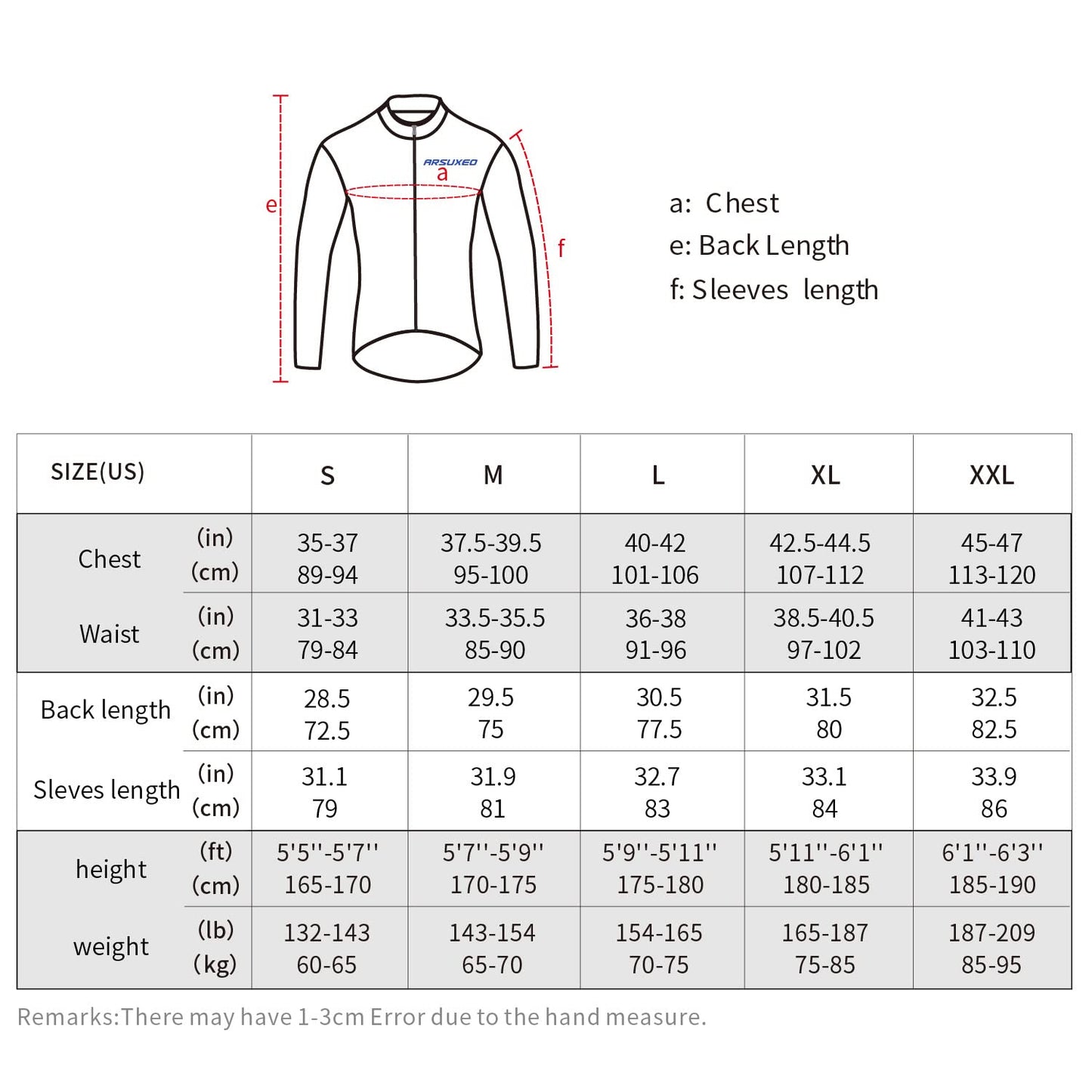 ARSUXEO Men's Cycling Jersey Long Sleeve Cycling Top with 3 Deep Pockets 6030 Green L