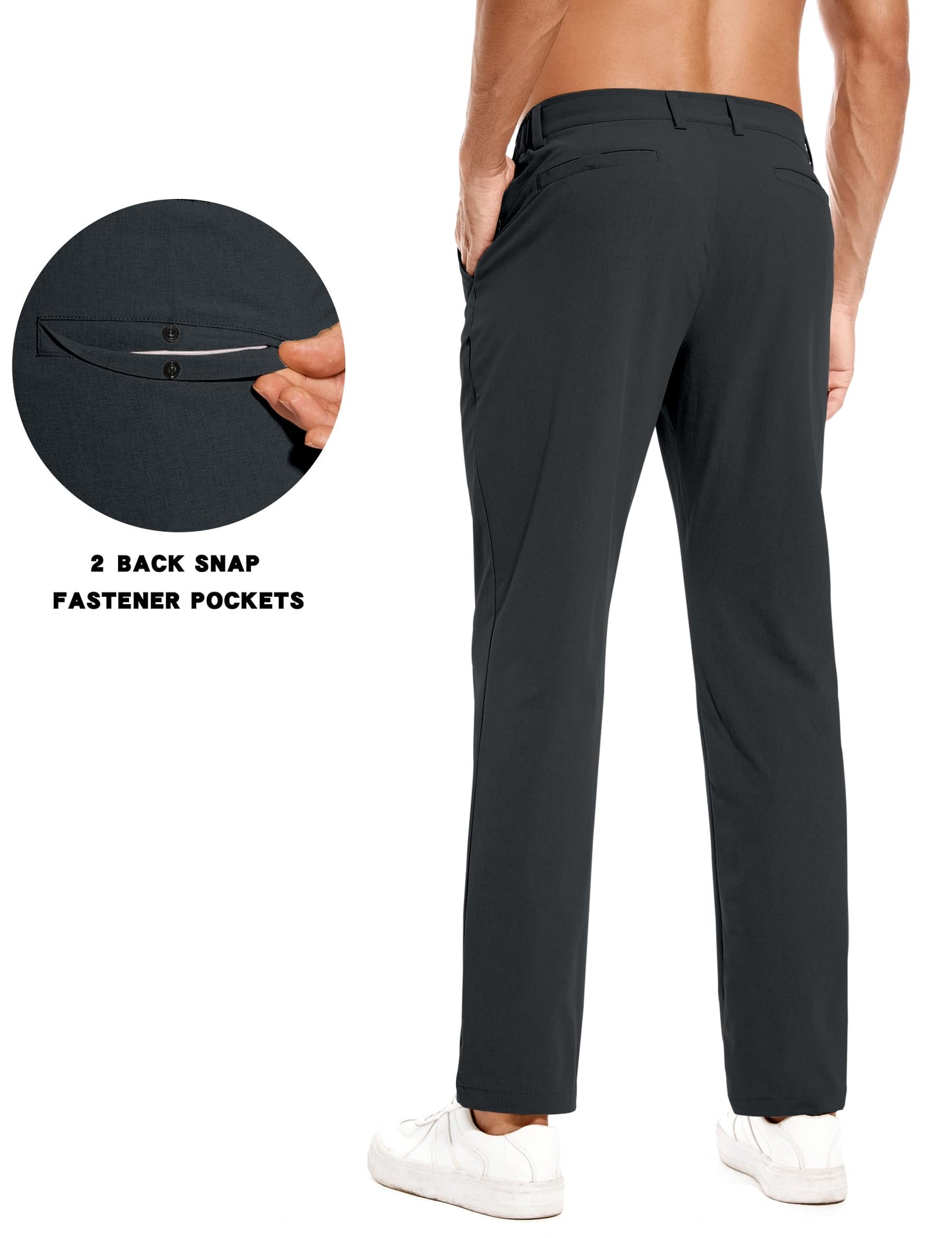 - Holure Men's Golf Trousers | Waterproof Straight-Fit Golf Pants | Lightweight Stretch Outdoor Pants -