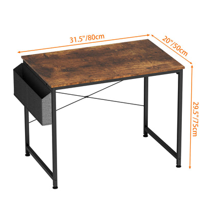 - HOMIDEC Writing Computer Desk | Office Work Desk for student and worker | Laptop Table with Storage Bag and Headphone Hook -