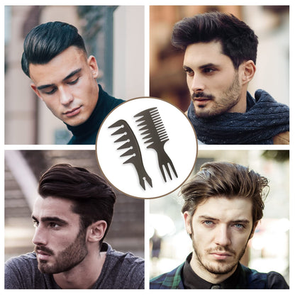 - URAQT Mens Styling Comb, 6Pcs Wide Tooth Hair Comb Styling Set -