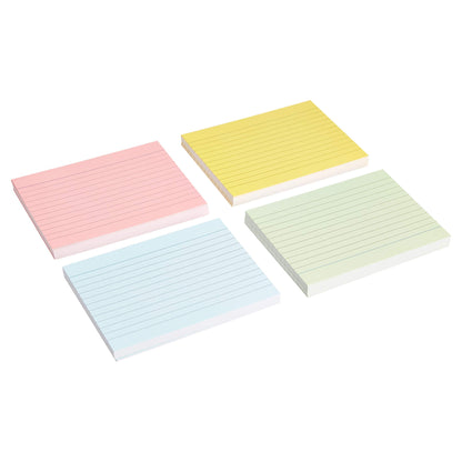 Amazon Basics Index Cards, A6 Ruled, Assorted Neon Colors, Pack of 200