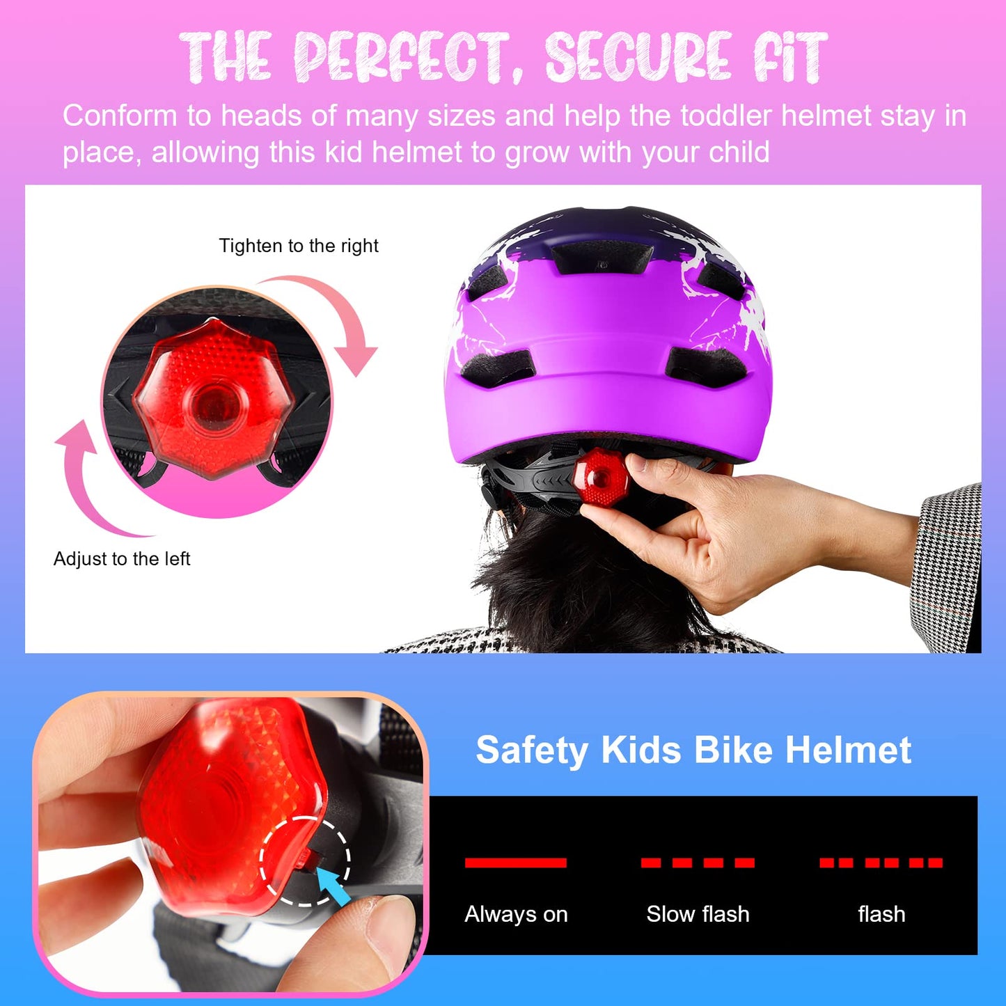 - RaMokey Kids Helmet | Kids Bike Helmet for Boys Girls Age 3-15 | Light Weight Cycling Helmet -