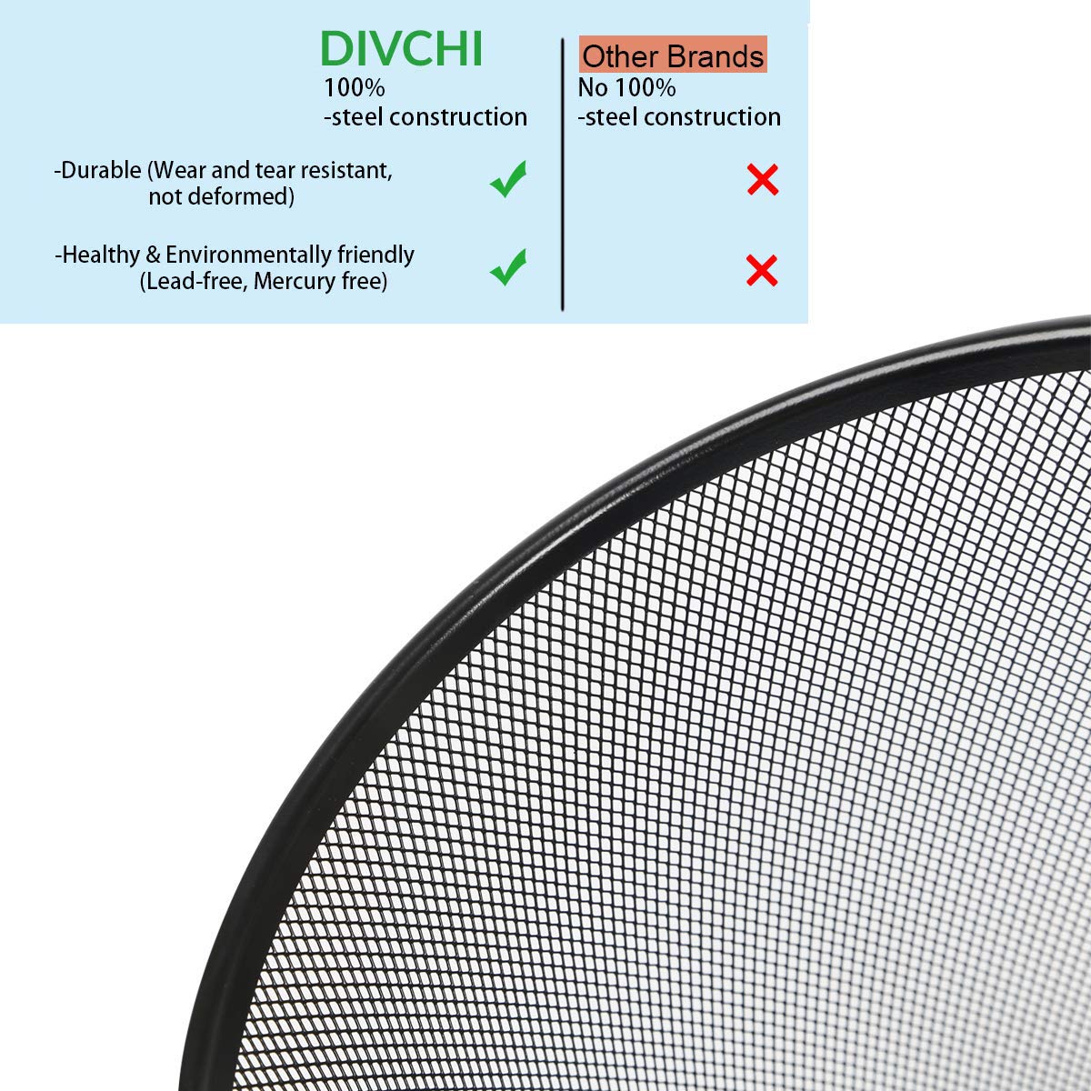 - DIVCHI Circular Mesh Wastebin | Waste Basket Garbage Can Bin -