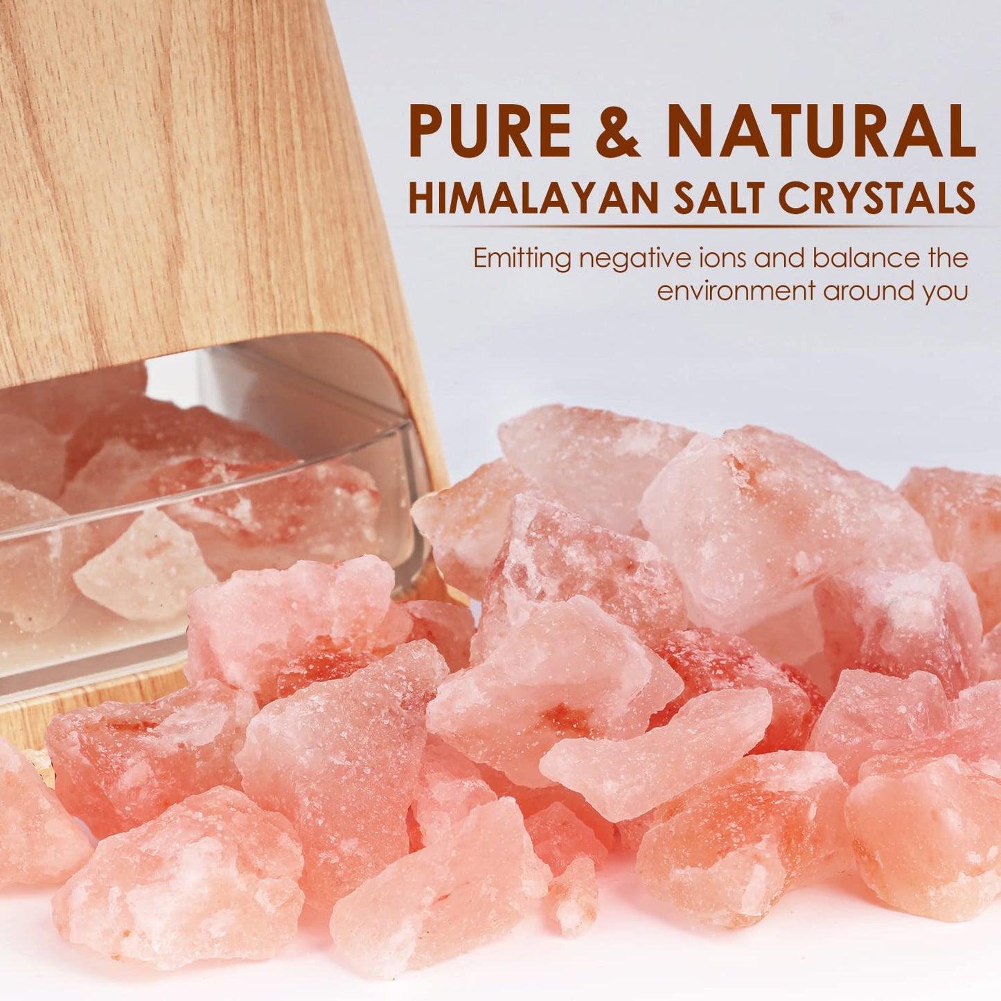 - SALKING 2-in-1 Ultrasonic Essential Oil Diffuser | Himalayan Salt Lamp -