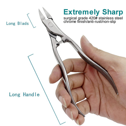 - VOGARB Nail Clippers Set for Thick/Ingrown Nails Toenail 5pcs -