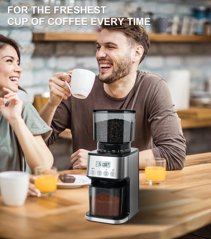 - Homtone Coffee Grinder Electric Conical Burr | Adjustable Coffee Grinder | 51 Precise Settings -