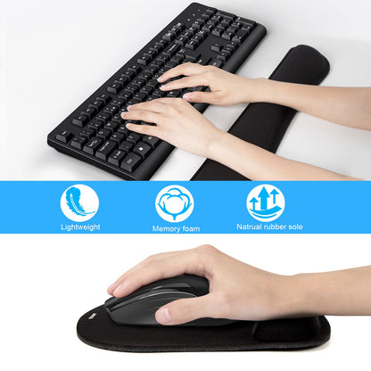 - TECKNET Wrist Rest Mat | Keyboard and Mouse Wrist Support Pad Set -