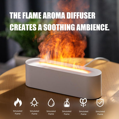 - Flame Diffuser | Upgrade 7 Colour Lights Essential Oil Diffuser | Super Quiet Aromatherapy Diffuser -