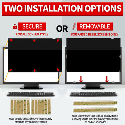 - Kinmiee 24 Inch Computer Privacy Screen Filter | WxH:532mm x 299mm -