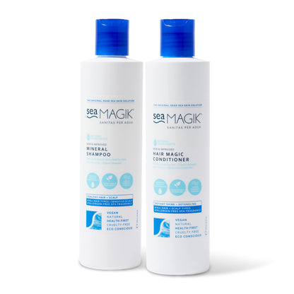 - Sea Magik | Natural Shampoo and Conditioner Set | Allergen-Free Spa Fragrance | Great for Dry or Sensitive Scalps | Vegan | (2 x 300ml) -