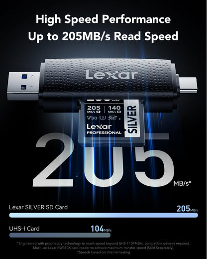 - Lexar Professional SILVER SD Card | 256GB -