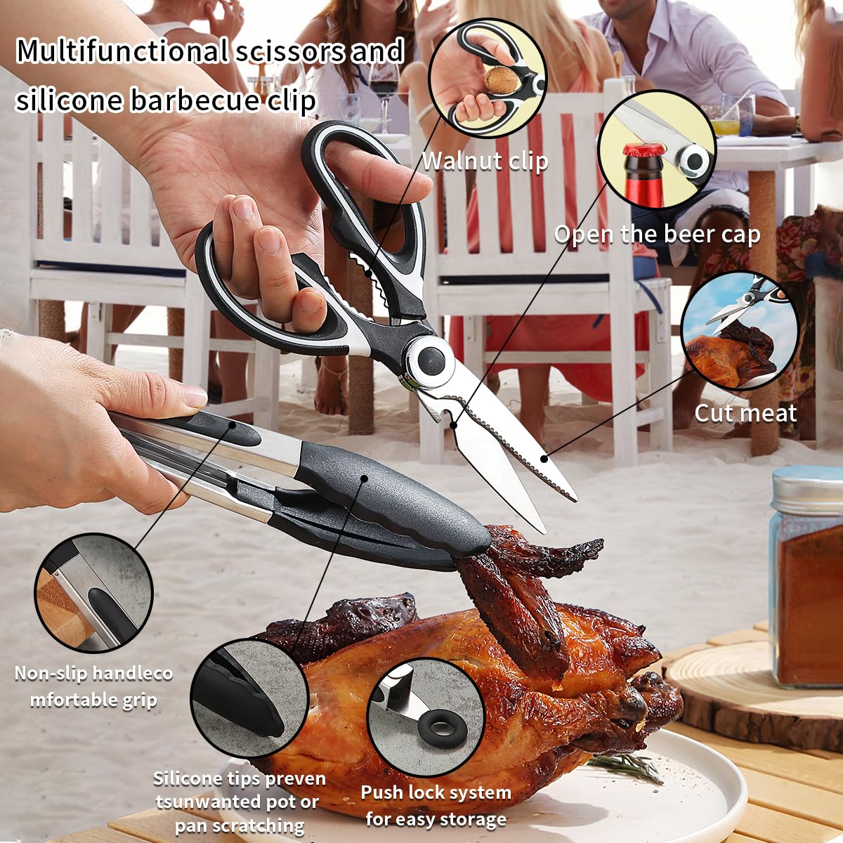 Berglander Camping Cooking Utensils Set 23 Piece, Camping Essentials Camping Accessories Gear Must Haves Camper and BBQ Utensils for Travel, Picnics, Camping, BBQ, Party and Other Outdoor Activities