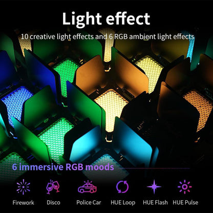 - ZHIYUN FIVERAY M20C [Official] 20W RGB Video Light, 4500mAh Rechargeable Camera Light