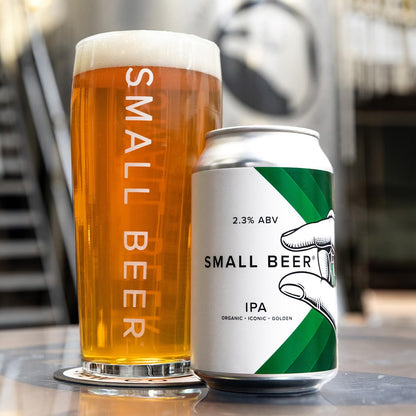 - Small Beer Organic IPA | (2.3% ABV) 6x330ml Cans | Gluten Free Craft Beer -