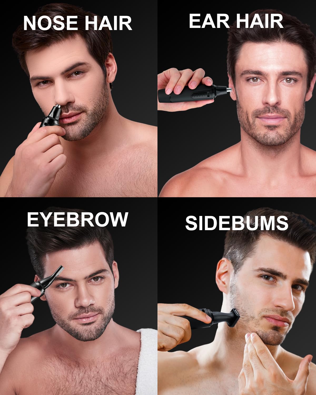 - Rechargeable Nose Hair Trimmer for Men | 2024 Painless Upgrade Nose Trimmer -