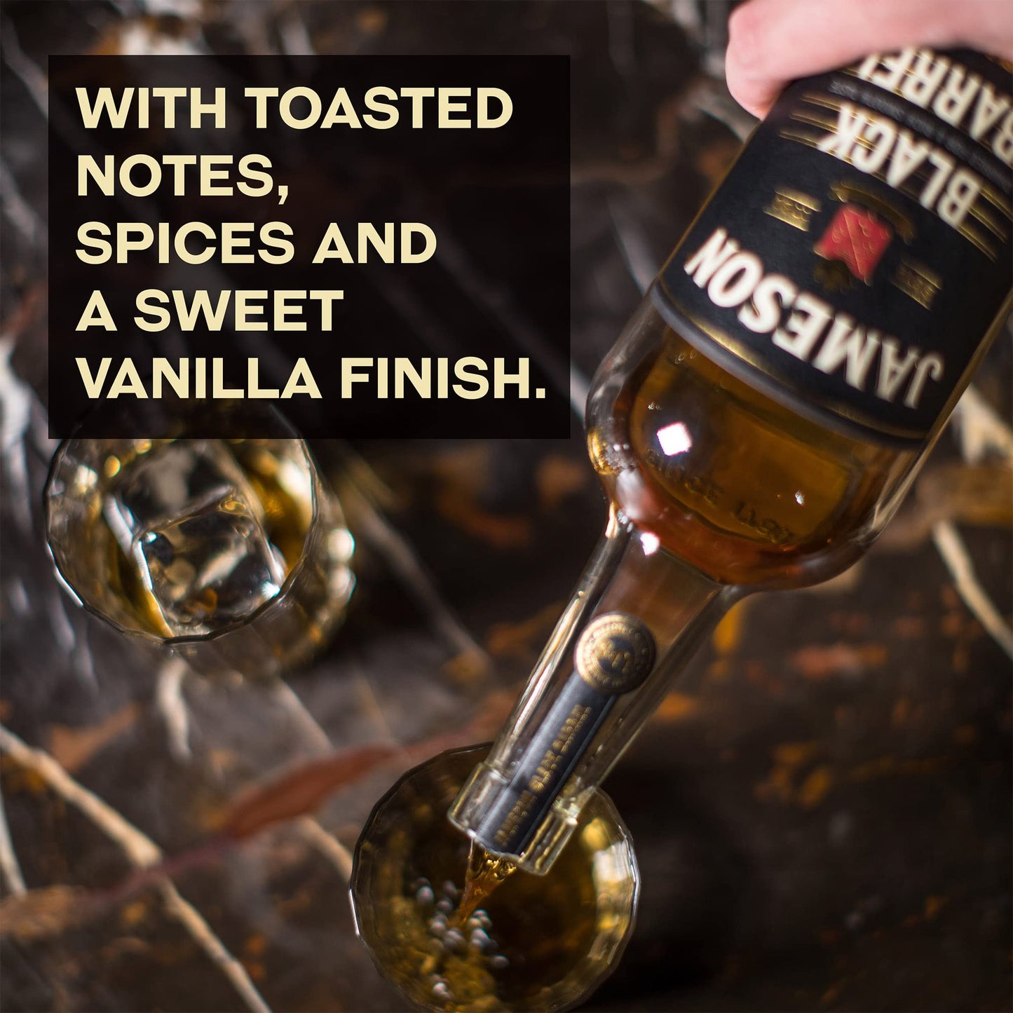 - Jameson Black Barrel Blended Irish Whiskey | Gift box | 70 cl -