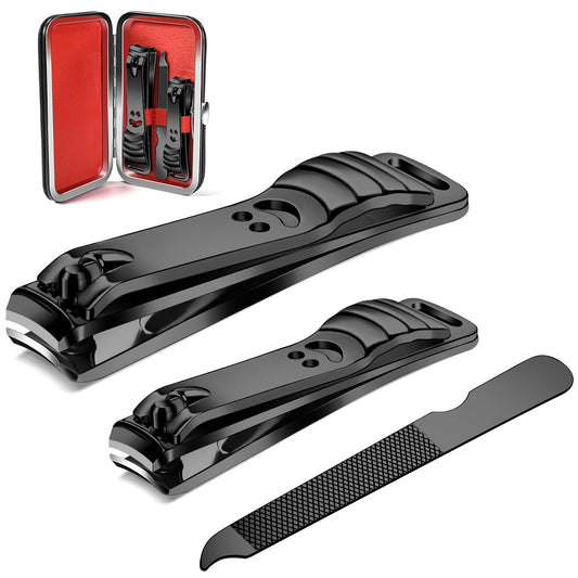 - Longzon Nail Clippers | 2 Pack Nail Clipper Set | Stainless Steel Nail Cutter -