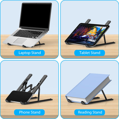 - Nayka Adjustable Laptop Stand | Portable Laptop Riser for Desk -