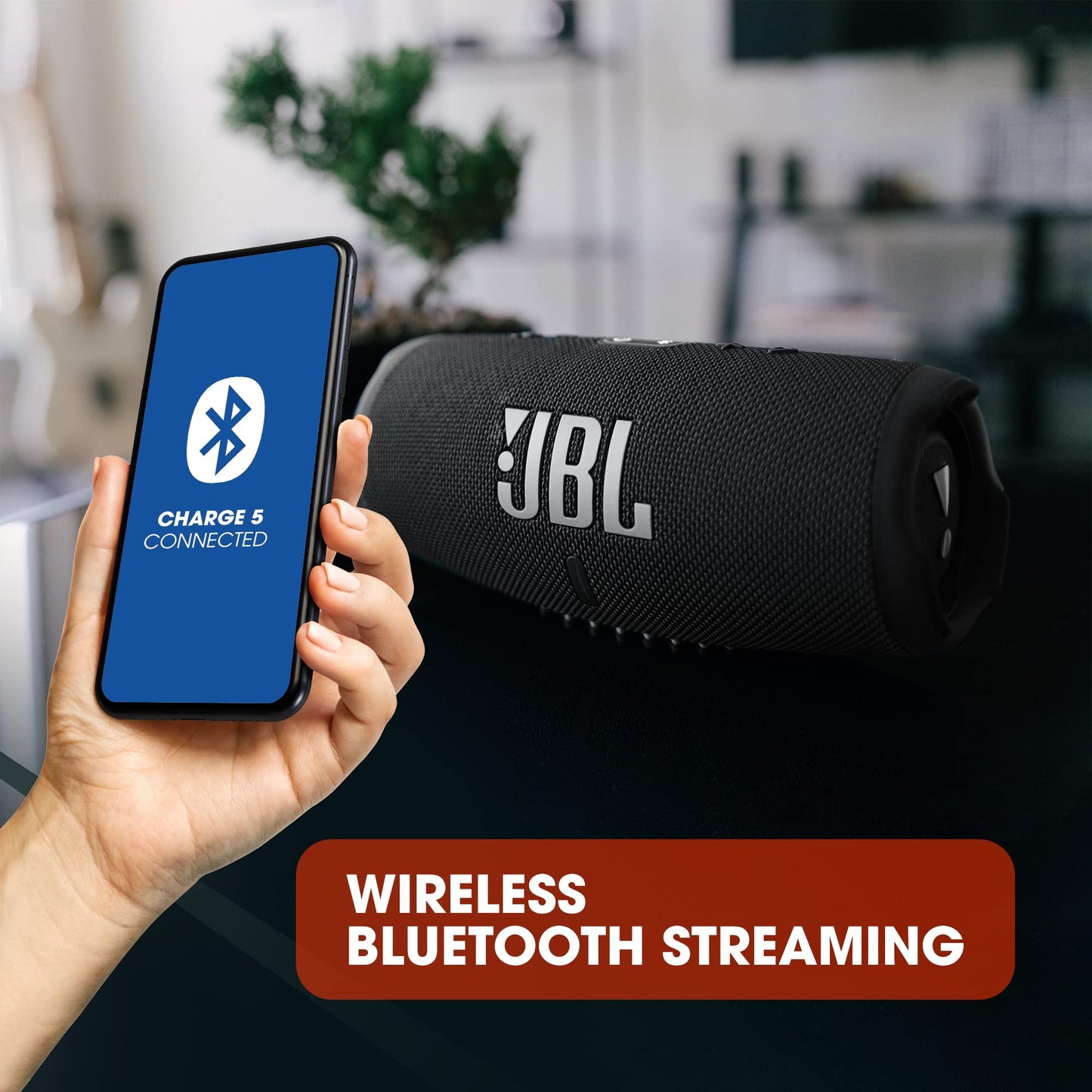 - JBL Charge 5 | Portable Bluetooth Speaker with deep bass | IP67 waterproof and dustproof | 20 hours of playtime | built-in powerbank -