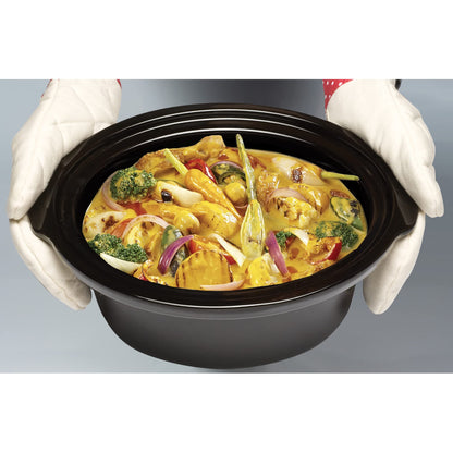 - Morphy Richards 3.5L Stainless Steel Slow Cooker | 3 Heat Settings | One Pot Solution -