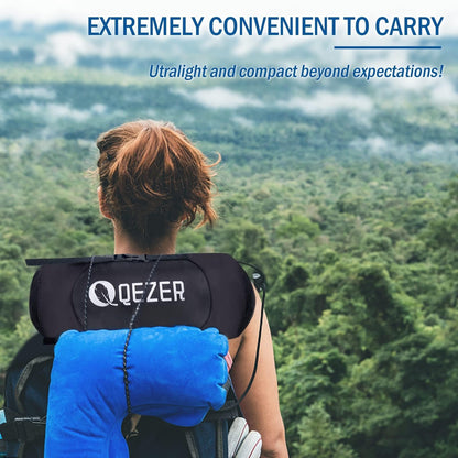 - QEZER Down Sleeping Bag for Adults | Lightweight Sleeping Bag  | -15 Degree C for 4 Seasons Camping -