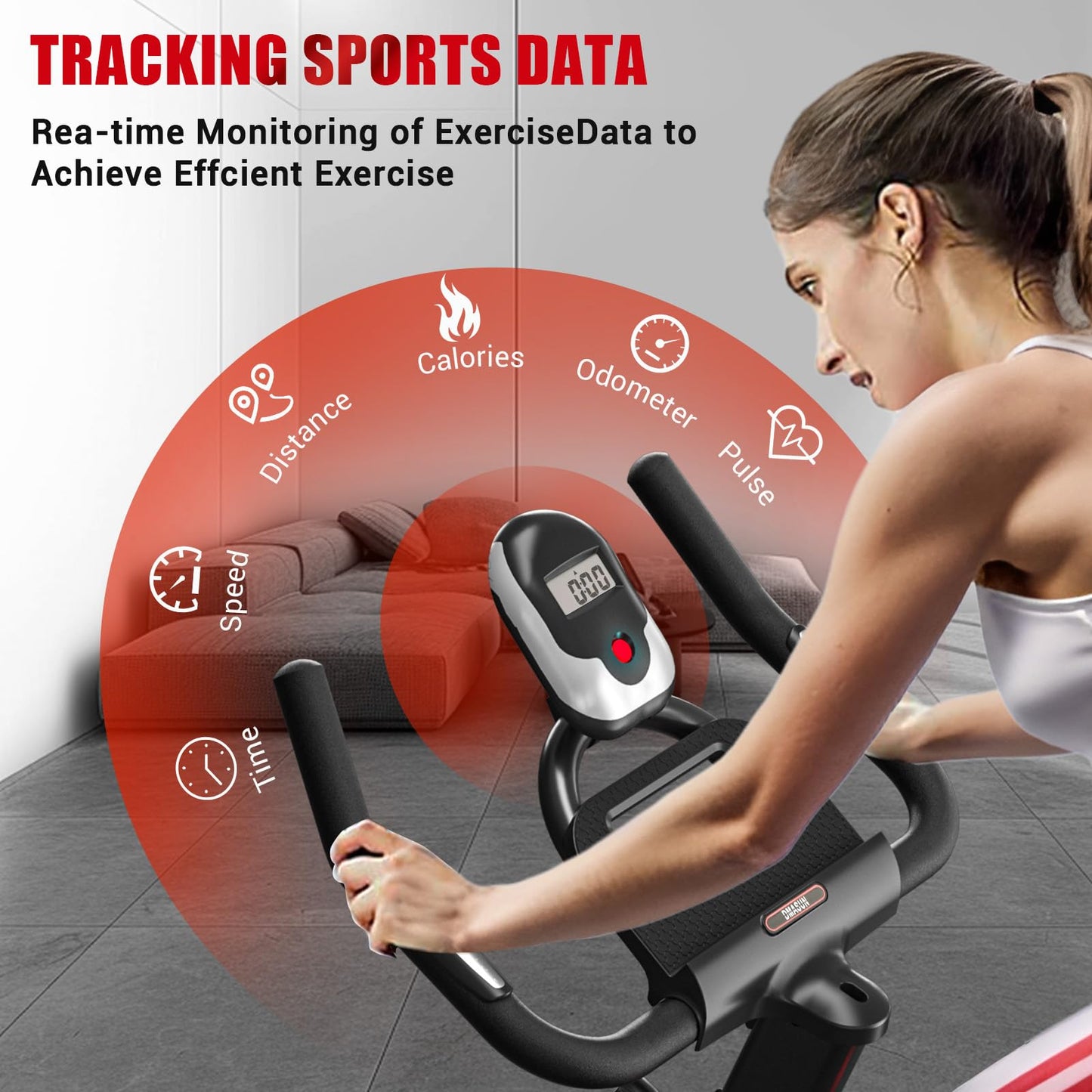 - DMASUN Indoor Exercise Bikes | Plus Magnetic Resistance Stationary Bike | Spinning Bike For Home Training Cardio Workout -