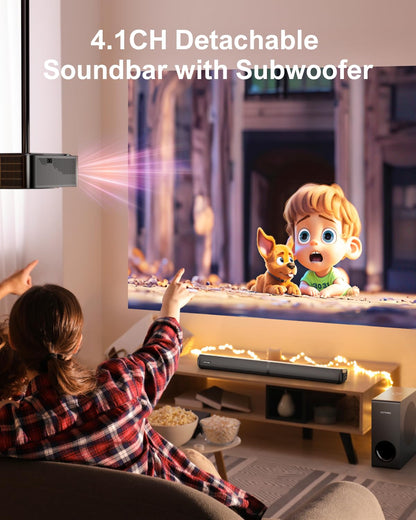 - ULTIMEA 4.1ch Sound Bar for Smart TV with Subwoofer -