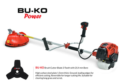 BU-KO 52cc Petrol Strimmer Garden Tool Including: String Trimmer, Brush Cutter with 3T Blade, Steel Wire Strummer Weed Brush Cutting Blade. Great Outdoor Power tool 1 Year Warranty